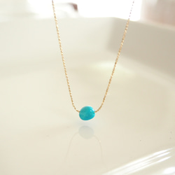 希少！スリーピングビューティー ターコイズの華奢ネックレス 5枚目の画像