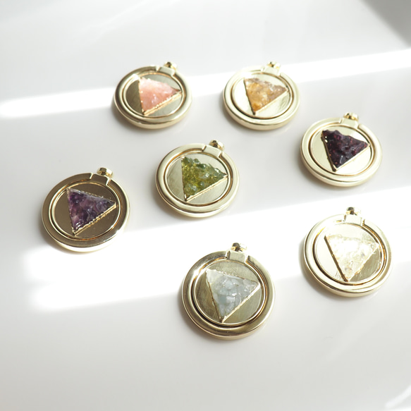 再販9◆人気♡誕生石のスマホリング 5枚目の画像