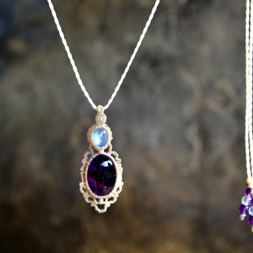 トラピッチェアメジスト ＆ ブルームーンストーン スーパーマイクロ  