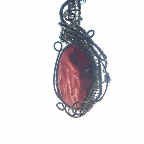 天然石 ロードクロサイト インカローズ シルバー925 ワイヤー