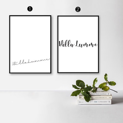 オーダーメイド] フィンランド語のお名前ポスター / T013 / 名入れ