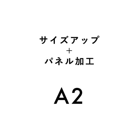 [A2]サイズアップ＋パネル加工 1枚目の画像