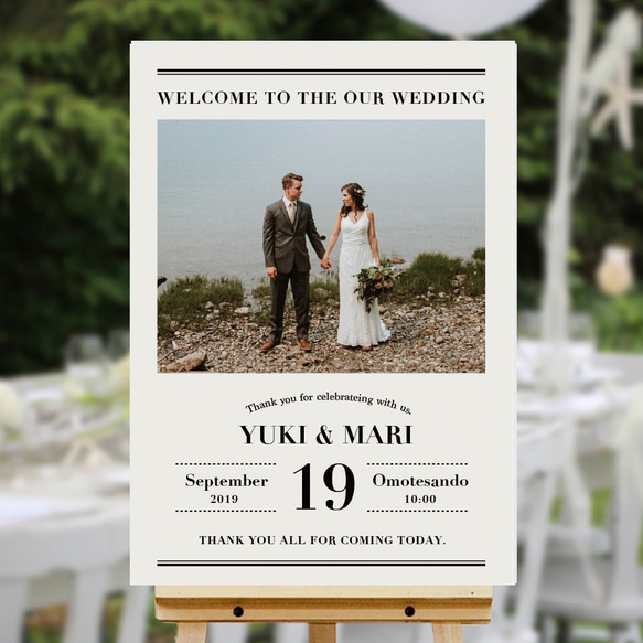 送料無料】 ウェルカムボード / wb2 / 縦横OK / 結婚式 / ウェルカム