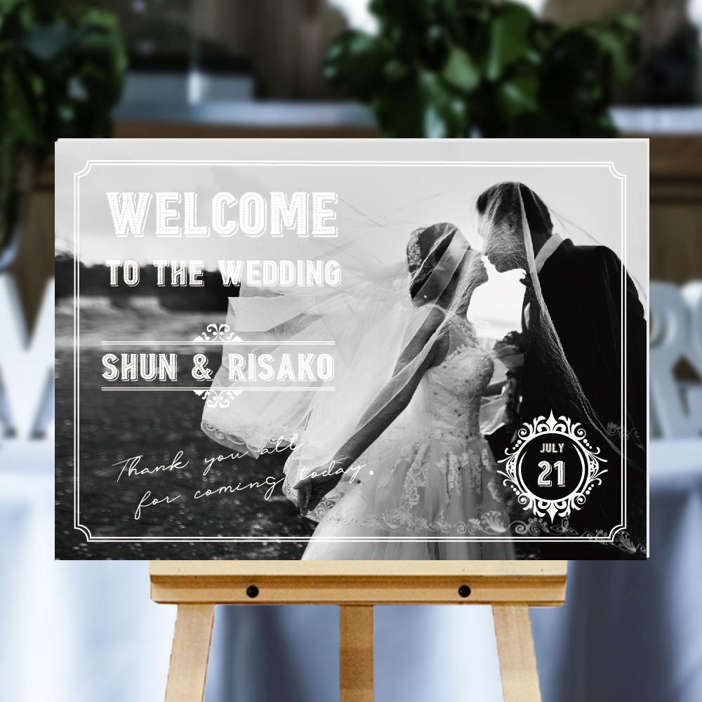 【送料無料】 ウェルカムボード / wb3 / 縦横OK / 結婚式 / ウェルカムボード / A4〜