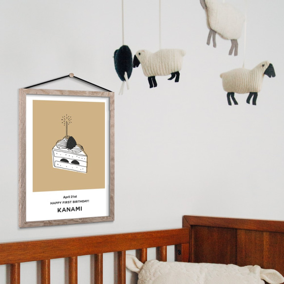 《全8色》誕生日記念 For you / S002 / 名入れバースデーポスター / 命名ポスター / プレゼント 2枚目の画像