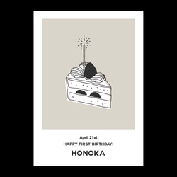 《全8色》誕生日記念 For you / S002 / 名入れバースデーポスター / 命名ポスター / プレゼント 4枚目の画像