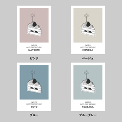 《全8色》誕生日記念 For you / S002 / 名入れバースデーポスター / 命名ポスター / プレゼント 5枚目の画像