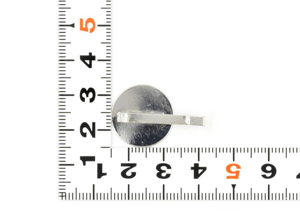 ZS-124【10個】＊平皿 丸皿 ポニーフック＊18mm【シルバー】 2枚目の画像