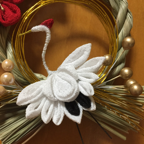 SALE・つまみ細工・正月飾り・しめ縄(ミニサイズ) しめ縄・しめ飾り