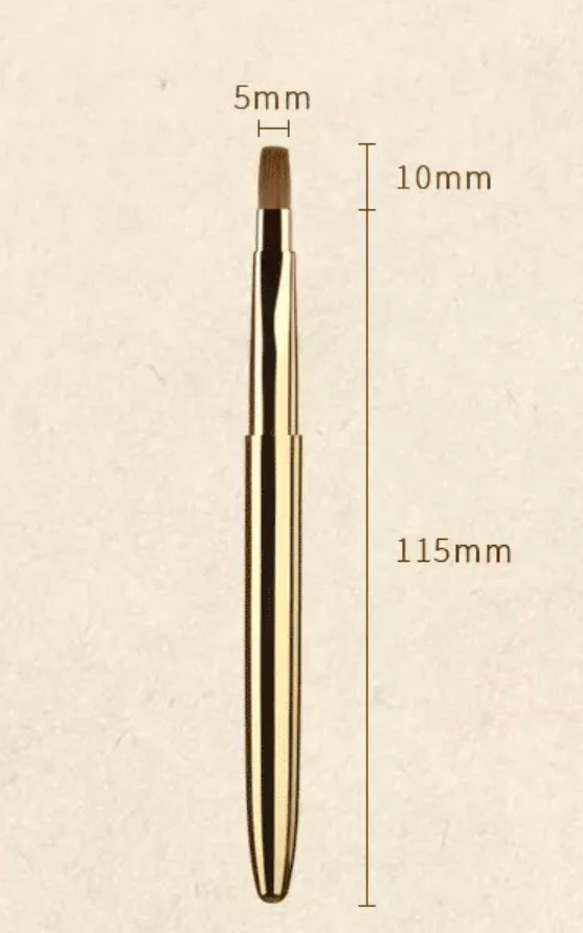 リップブラシ　(天然毛質) 3枚目の画像