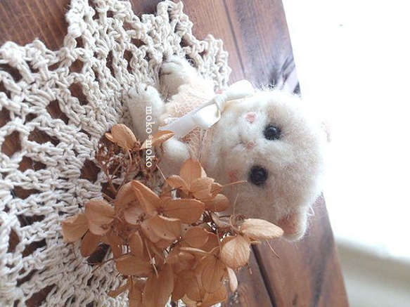 羊毛 猫ｽﾄﾗｯﾌﾟ *モカちゃん* 3枚目の画像
