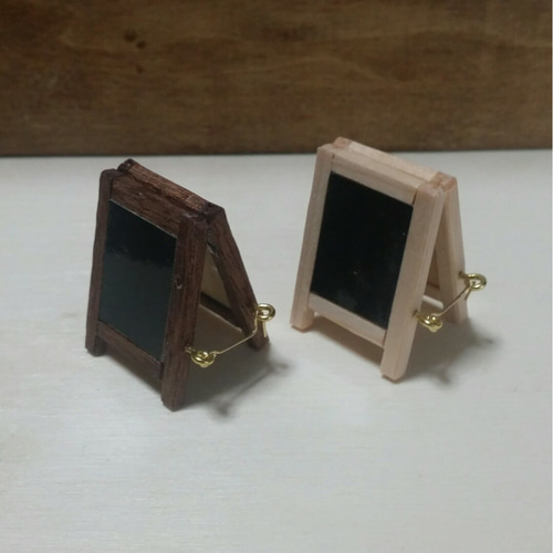 ミニチュア雑貨 A型看板(ブラックボードバージョン) インテリアや 