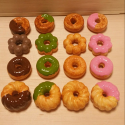 ミニチュア食品サンプル  ドーナツ１６種類セット 2枚目の画像