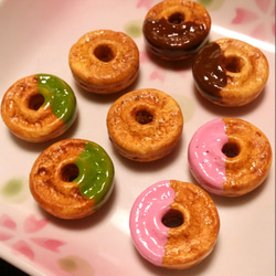 ミニチュア食品サンプル ドーナツ4種類・8個セット その他置物