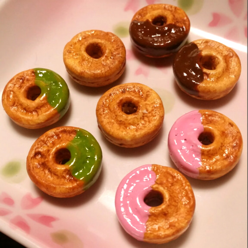 ミニチュア食品サンプル ドーナツ4種類・8個セット その他置物