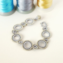 OYA crochet bracelet [RING] Silver 第1張的照片