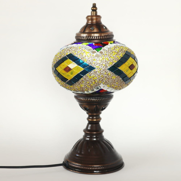 Turkish Mosaic lamp[Desk type]LARGE-Nazaar*Free shipping 第3張的照片