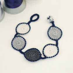 OYA crochet bracelet [DROP] Monotone Navy 第1張的照片