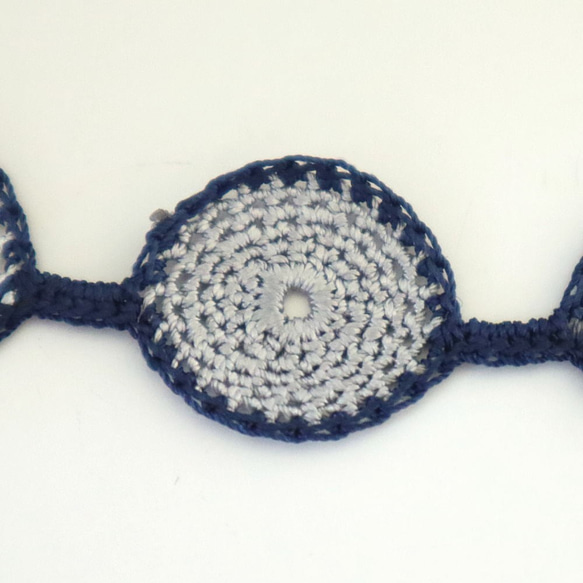 OYA crochet bracelet [DROP] Monotone Navy 第3張的照片