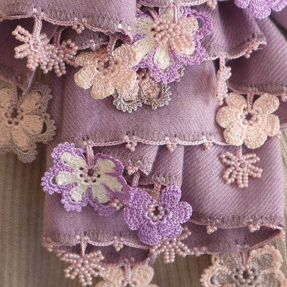 [Resale] OYA Pashmina shawl [VIOLA] Antique mauve 第3張的照片