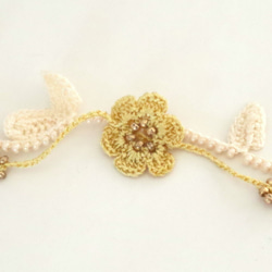 OYA crochet Bracelet [MARY] Yellow Gold 第3張的照片