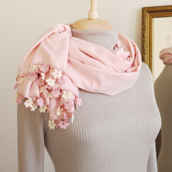 [Resale] OYA Pashmina shawl [MARY] Baby Pink 第2張的照片