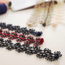 OYA Tatting lace Bracelet [LACE] Snow White 第4張的照片