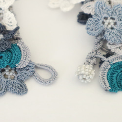 OYA crochet bracelet [BIJOU] Frosty Gray 第4張的照片