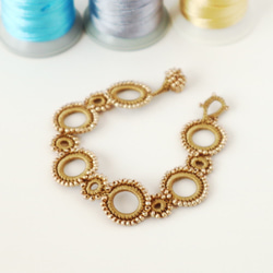 OYA crochet bracelet [RING] Gold 第1張的照片
