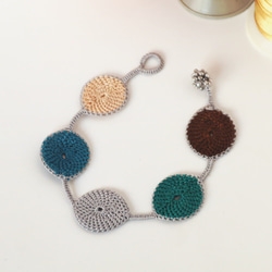 OYA crochet bracelet [DROP] Foggy Blue 第1張的照片
