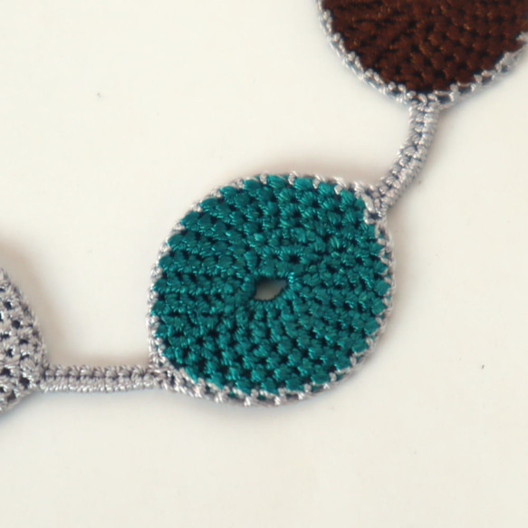 OYA crochet bracelet [DROP] Foggy Blue 第3張的照片
