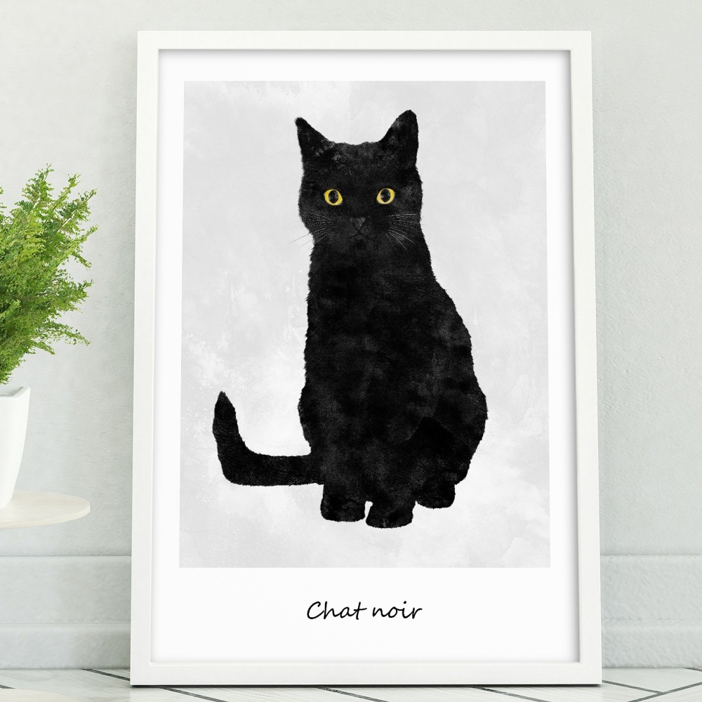 Chat Noir（ケン ベイリー）アートポスター 猫 Amazon.co.jp: Chat Noirケン ベイリーアートポスター 猫 : おもちゃ