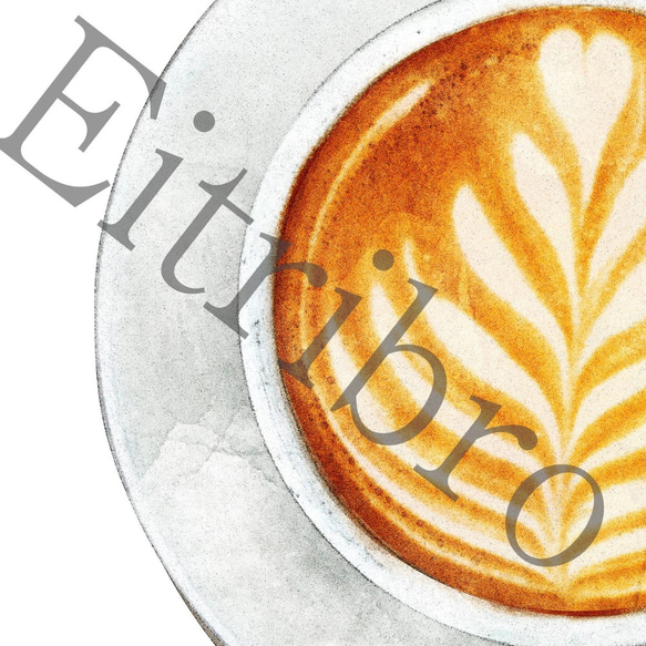 アートポスター/ Caffè Latte　おしゃれインテリア・北欧、モノトーン好きの方に☆ 3枚目の画像