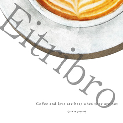 アートポスター/ Caffè Latte　おしゃれインテリア・北欧、モノトーン好きの方に☆ 4枚目の画像
