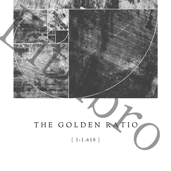 アートポスター/ Golden ratio mono　おしゃれインテリア・北欧、モノトーン好きの方に☆ 4枚目の画像