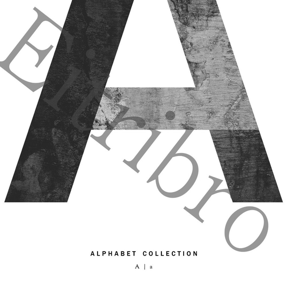 アートポスター/ALPHABET COLLECTION:A  おしゃれインテリア・北欧、モノトーン好きの方に 4枚目の画像