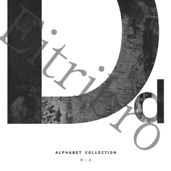 アートポスター/ALPHABET COLLECTION:D おしゃれインテリア・北欧、モノトーン好きの方に☆ 4枚目の画像