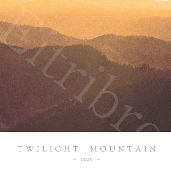 アートポスター / Twilight mountain-dusk-  おしゃれインテリア・北欧、モノトーン好きの方に☆ 4枚目の画像