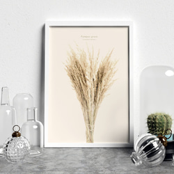 アートポスター / Pampas grass No.2 おしゃれインテリア・北欧、モノトーン好きの方に☆ 2枚目の画像