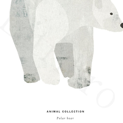 アートポスター/ Polar bear  おしゃれインテリア・北欧、モノトーン好きの方に☆ 4枚目の画像