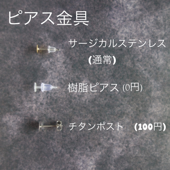 小さなダリアのピアス/イヤリング　秋の花　9月誕生月花 10枚目の画像