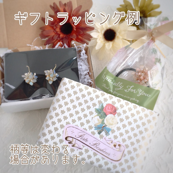コットンパールとお花畑ネックレス ピンク マニキュアフラワー 4枚目の画像