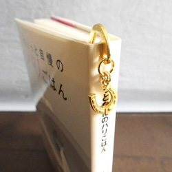 ＊charity★ gold horseshoe bookmark　馬蹄　しおり　ブックマーク 5枚目の画像