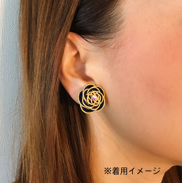 Mizuhiki 花田和燕子耳環迷你 第3張的照片
