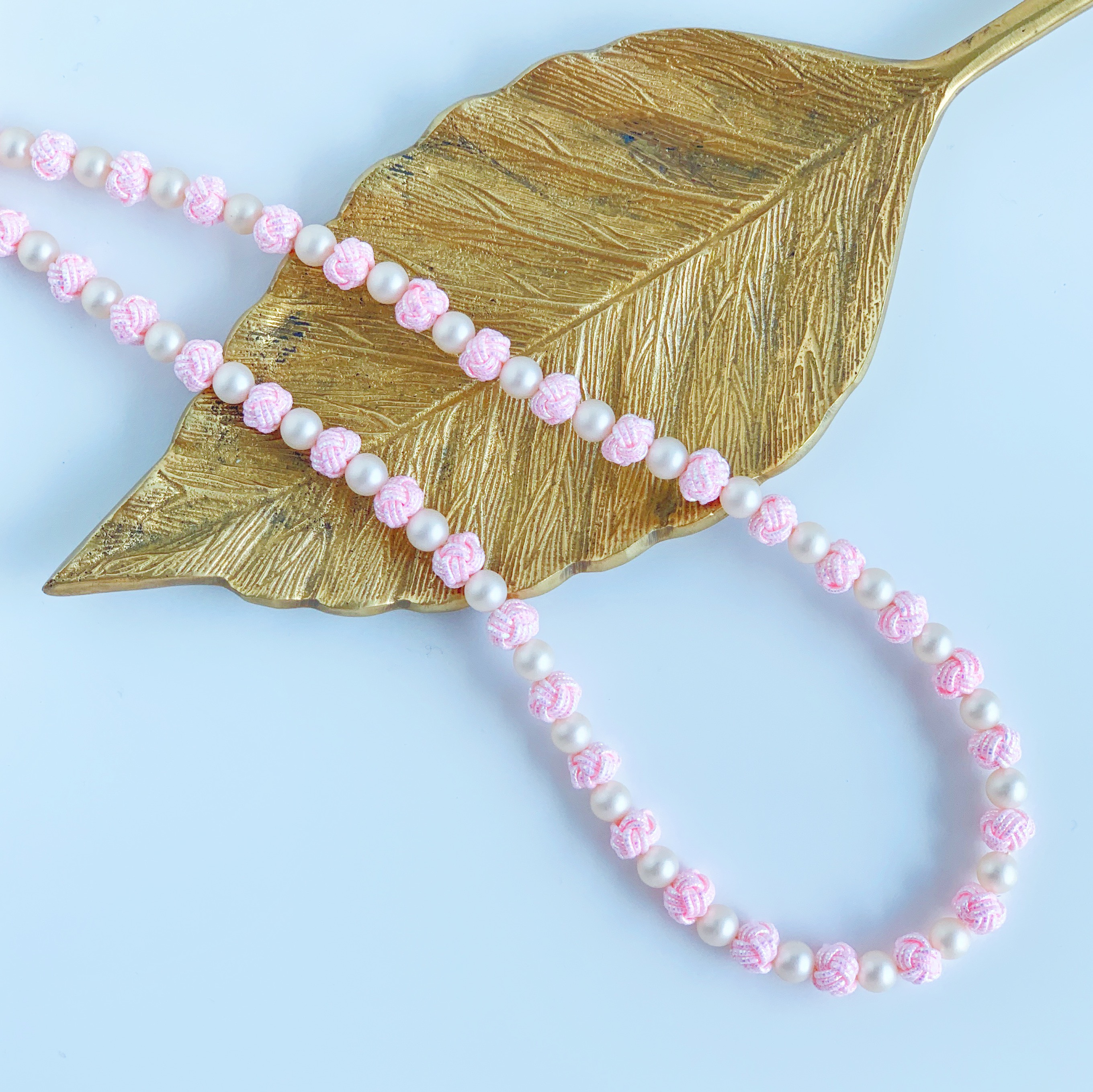 水引玉結びとパールのネックレス 【桜】 4,872円