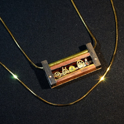 ２連ネックレス　「小さな時の標本」　TSS2-C-2 3枚目の画像