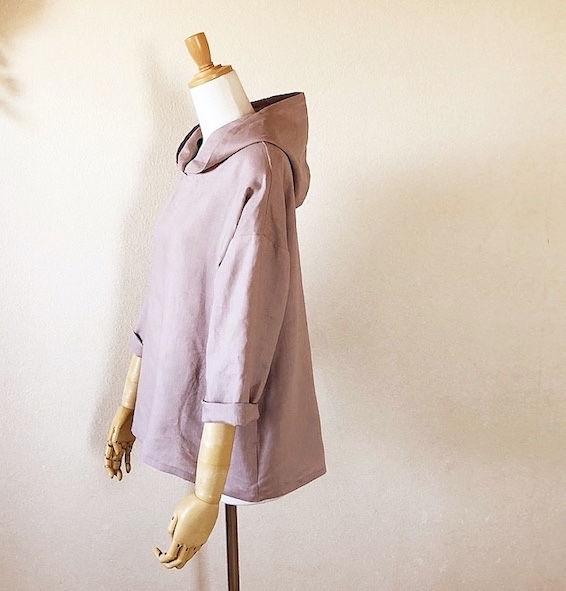 『受注制作』カラーとサイズが選べる　リネンパーカー