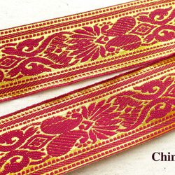 1m インド刺繍テープ チロリアンテープ 40 リボン 1枚目の画像