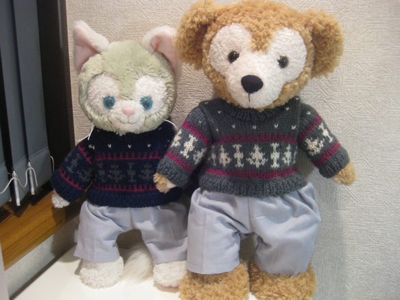 ☆ジェラトーニ♪編み込みセーター＆パンツ♪単品販売も可♪ 3枚目の画像