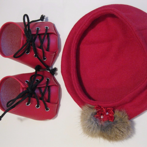 ♪シェリーメイ・ダッフィー♪赤いベレー帽と編上げ靴♪ その他人形